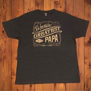 Fathers Day Worlds Greatest Papa Dad Bear Whiskey Logo Shirt Celebration Gift